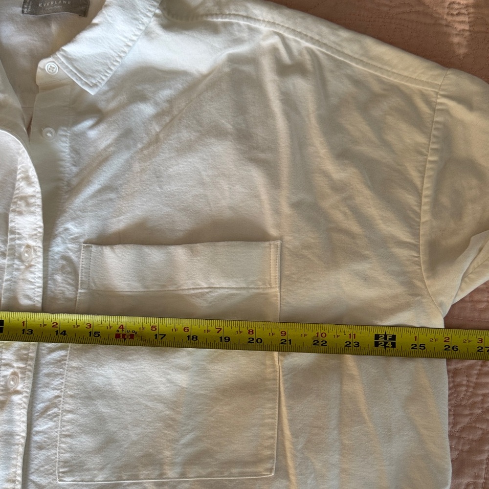 Everlane Organic Cotton Oxford Shirt in White L - Picture 6 of 14